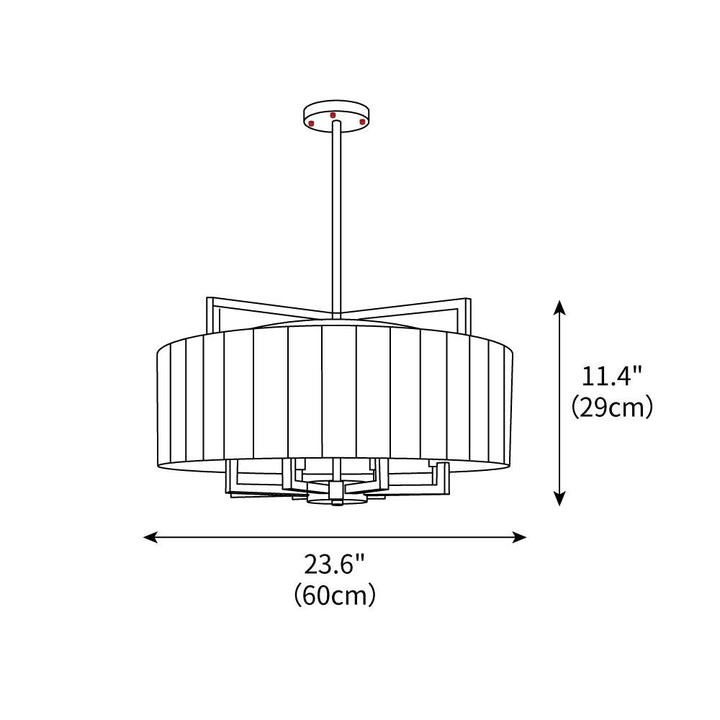 Modern Drum Chandelier – detail 3