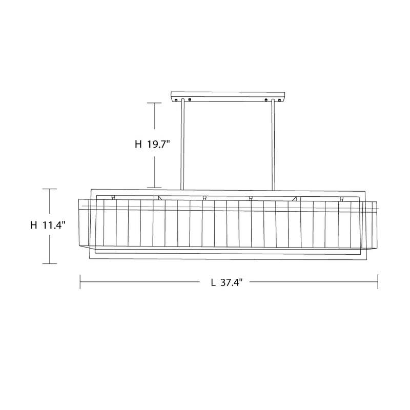 Modern Drum Chandelier