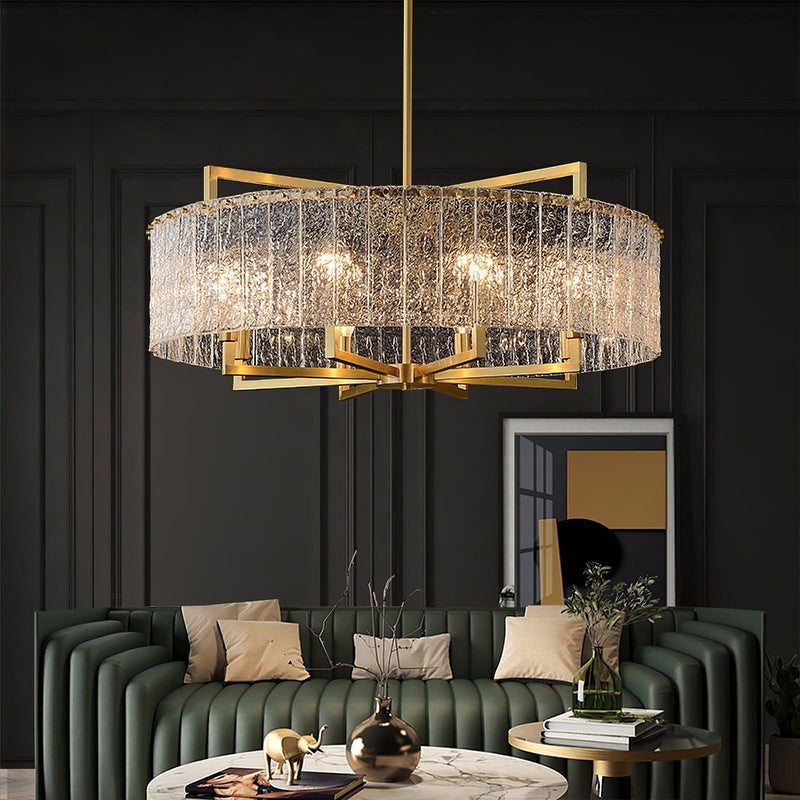 Modern Drum Chandelier