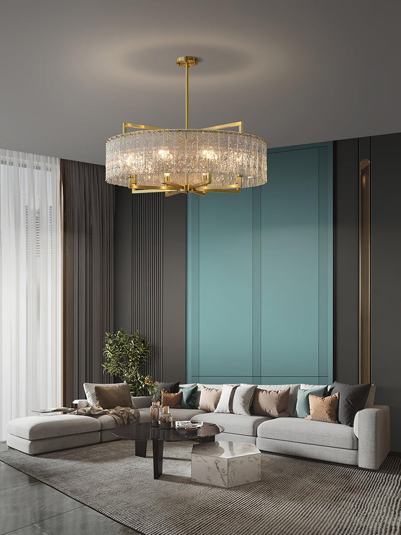 Modern Drum Chandelier