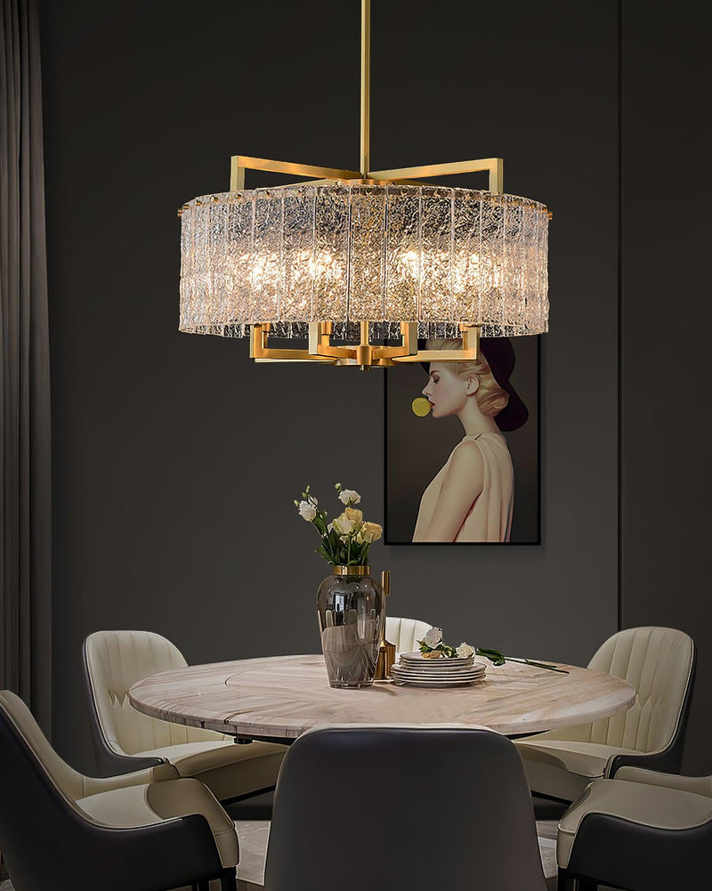 Modern Drum Chandelier