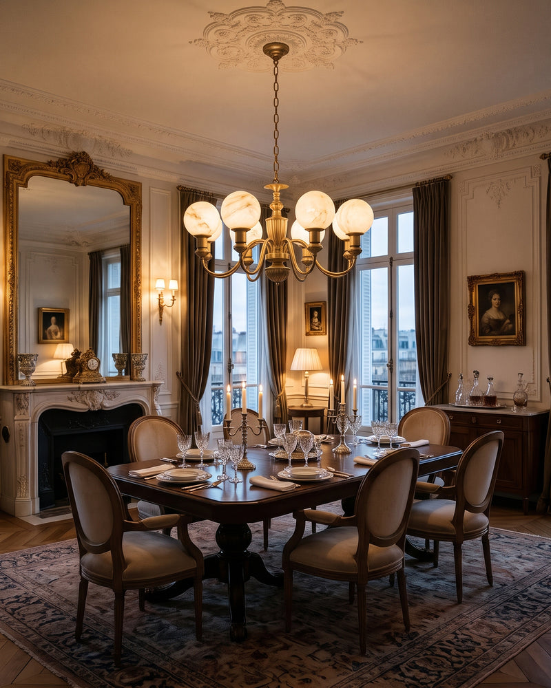 Orbelle Alabaster Chandelier