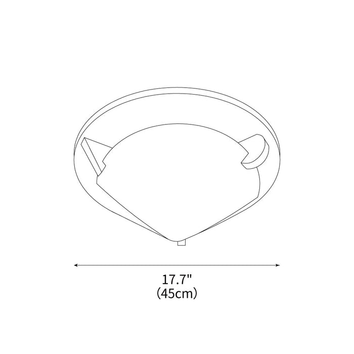 Mondrian Ceiling Light 17.7"