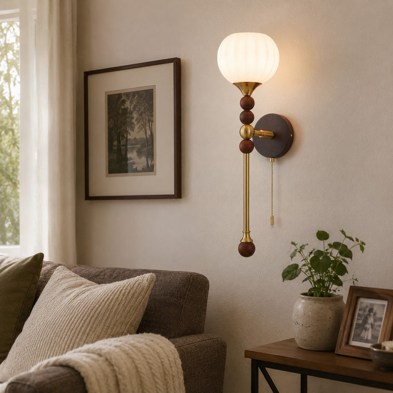 Colonia Vintage Globe Wall Lamp