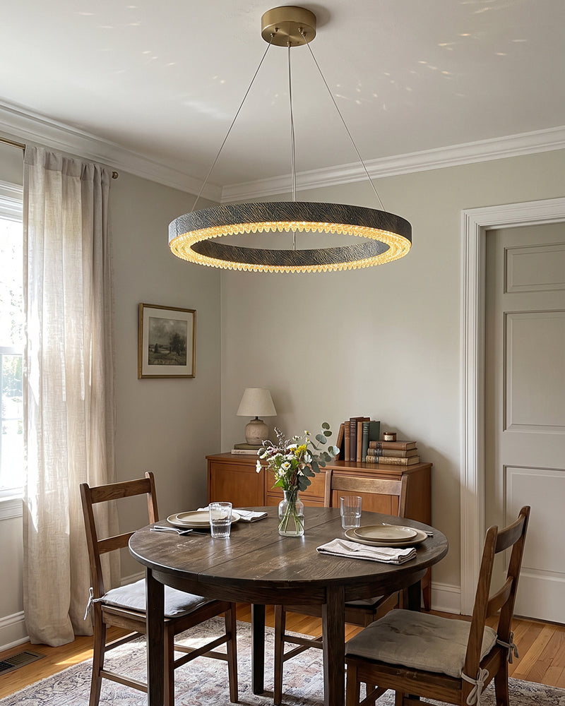  Alaric Crystal Halo Chandelier