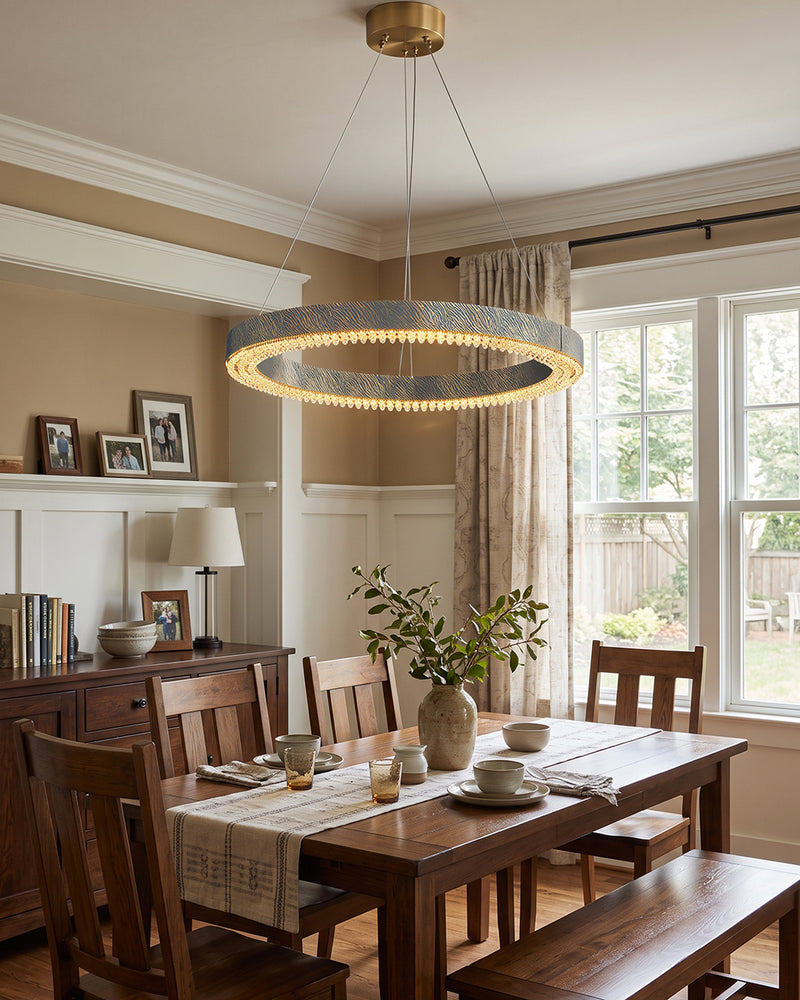  Alaric Crystal Halo Chandelier
