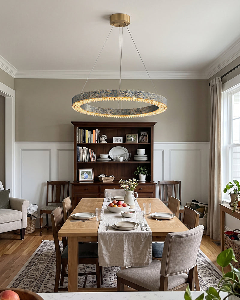  Alaric Crystal Halo Chandelier