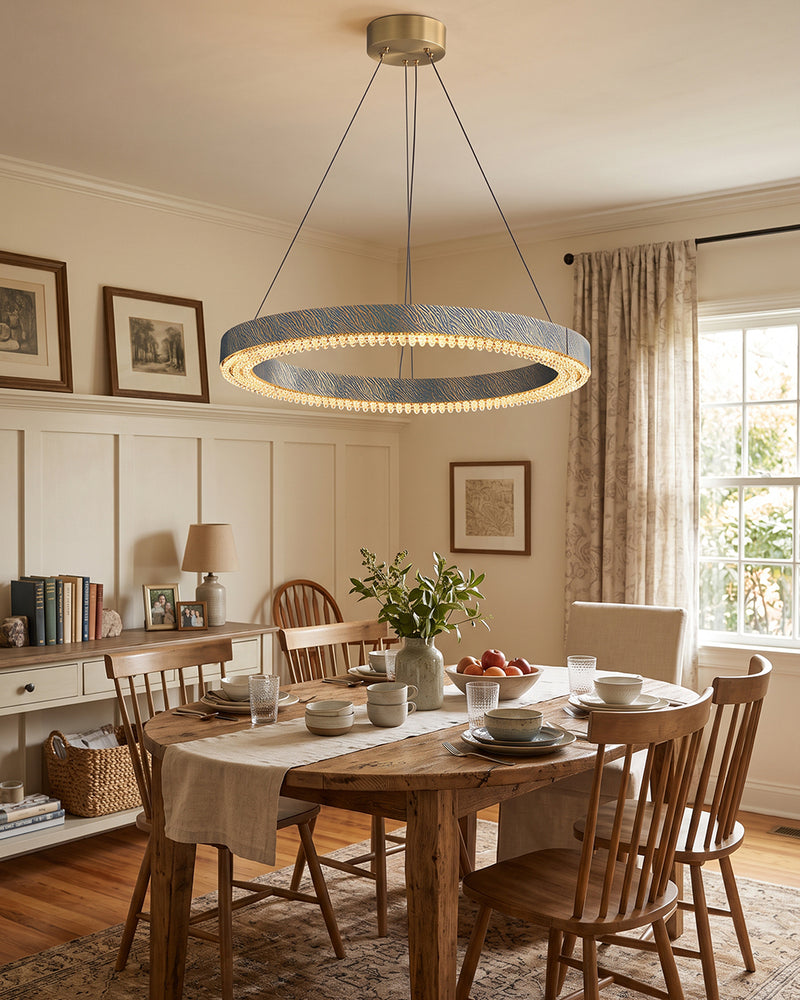  Alaric Crystal Halo Chandelier
