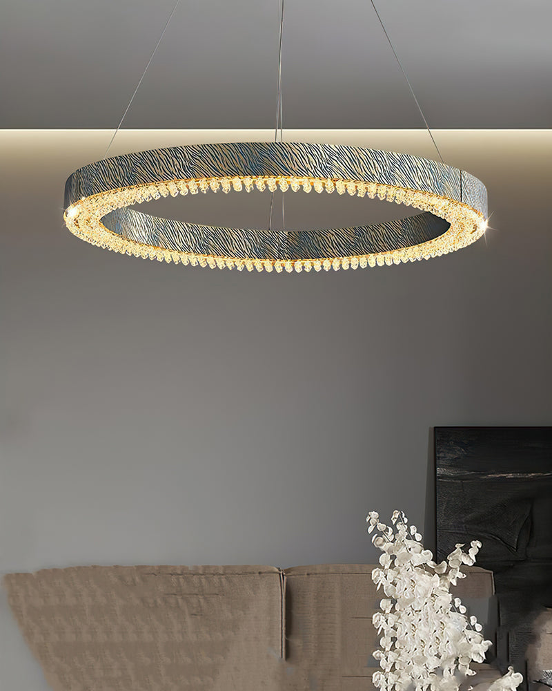  Alaric Crystal Halo Chandelier