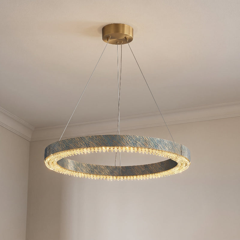  Alaric Crystal Halo Chandelier