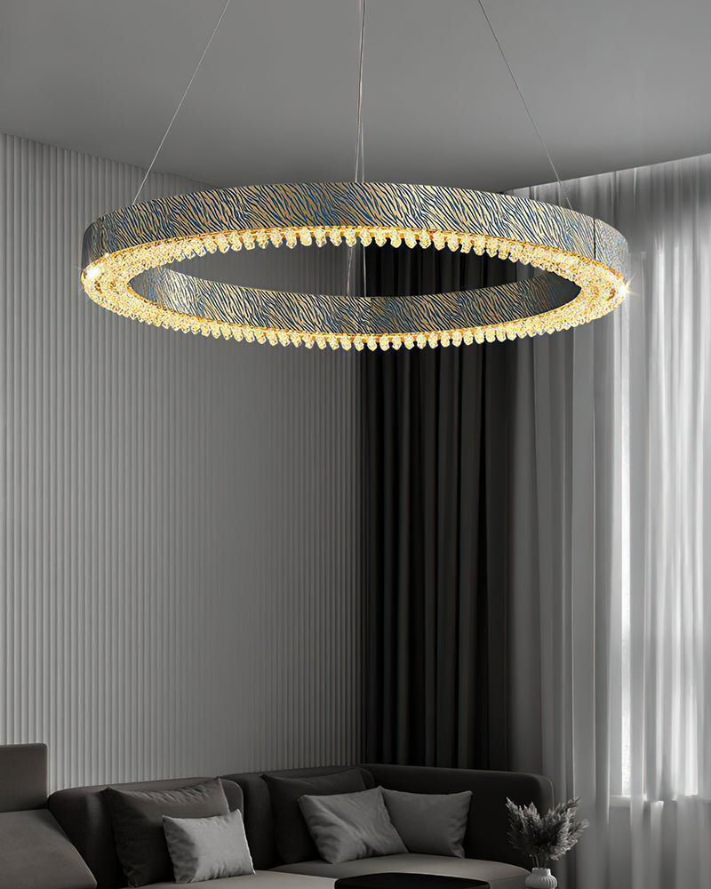  Alaric Crystal Halo Chandelier