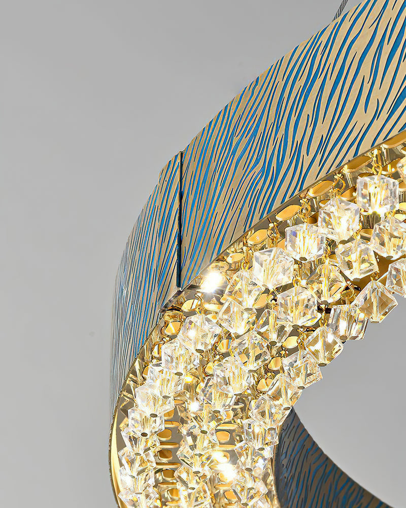  Alaric Crystal Halo Chandelier
