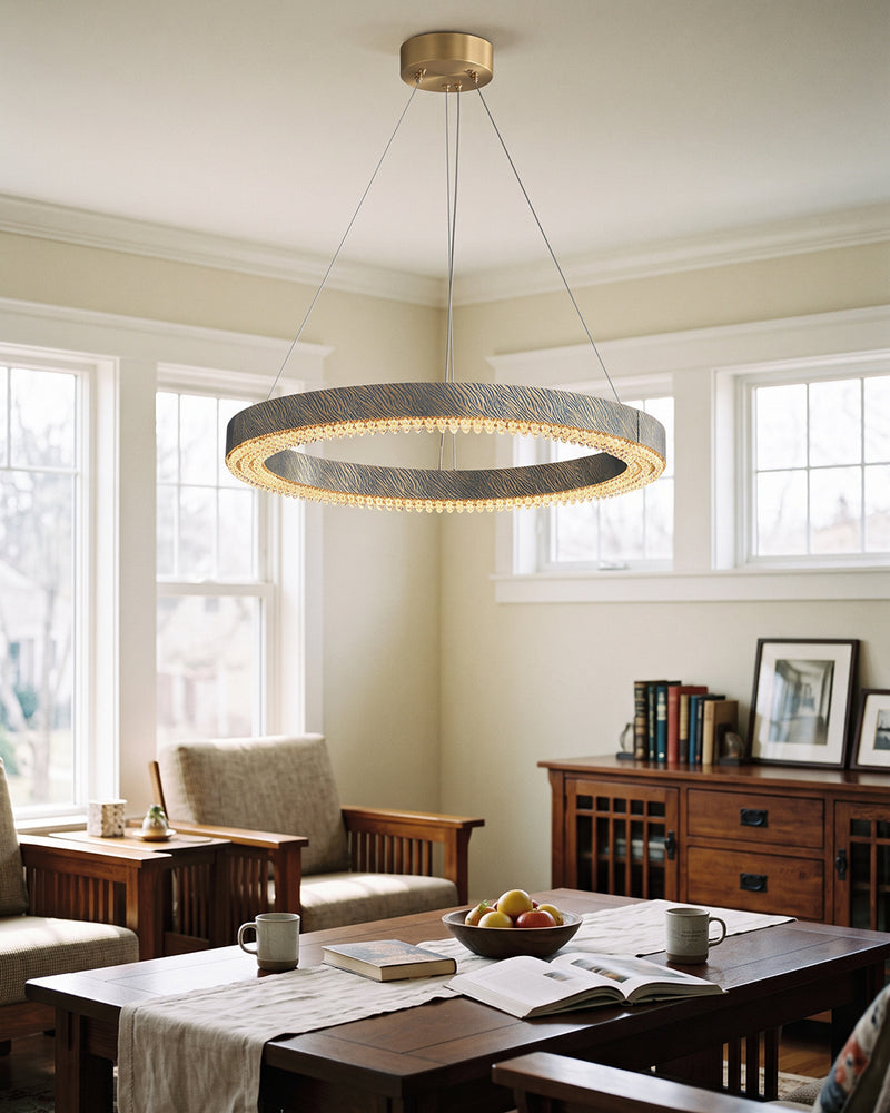  Alaric Crystal Halo Chandelier