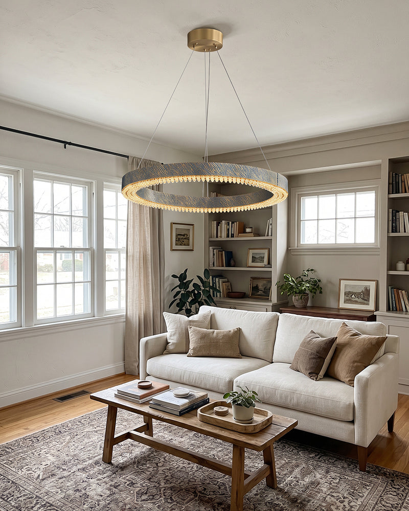  Alaric Crystal Halo Chandelier