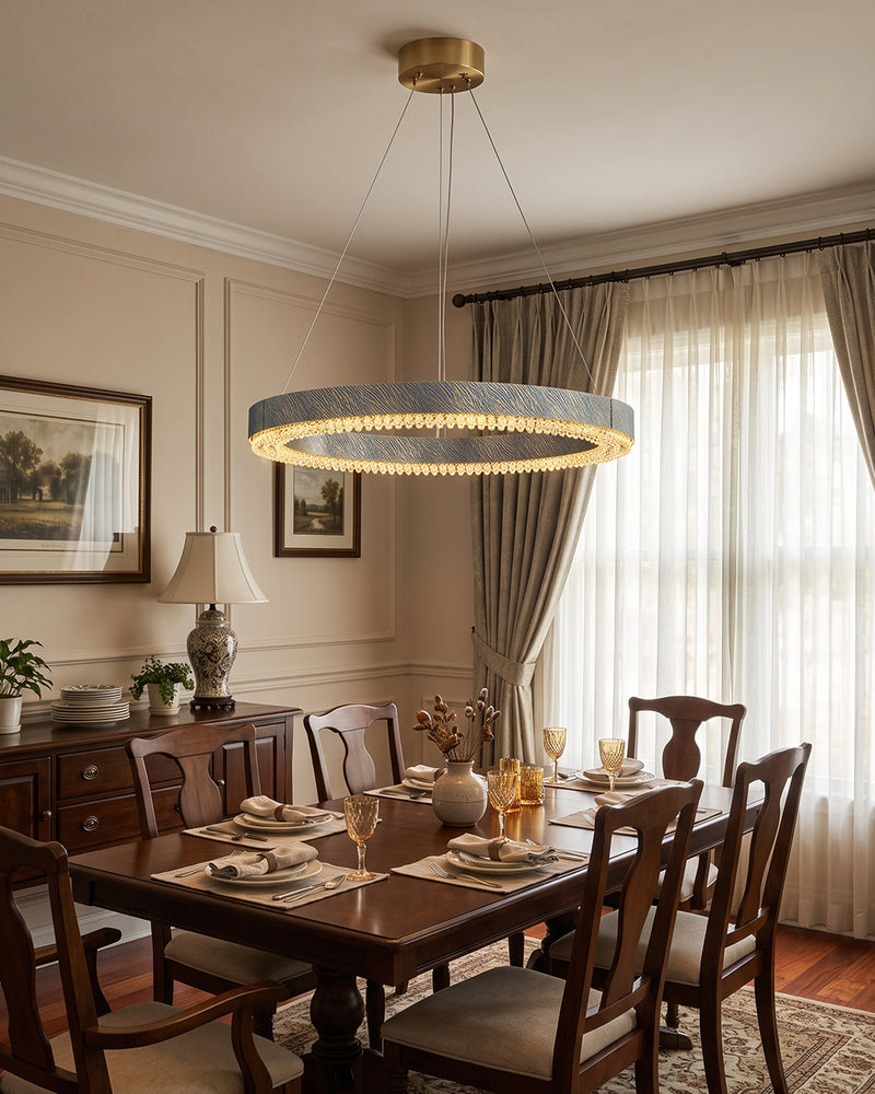  Alaric Crystal Halo Chandelier