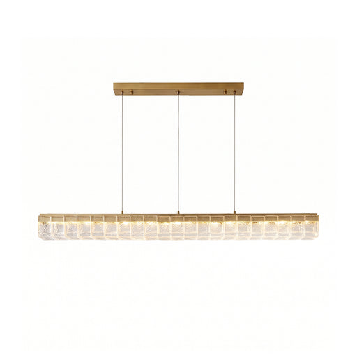 Aldridge Textured Glass Linear Chandelier