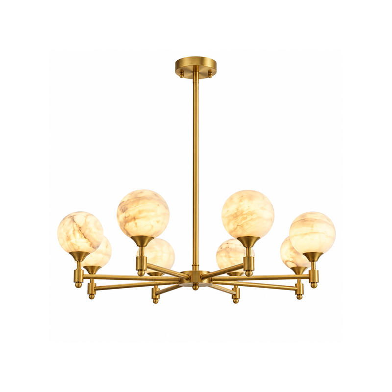 Alessio Alabaster Globe Chandelier