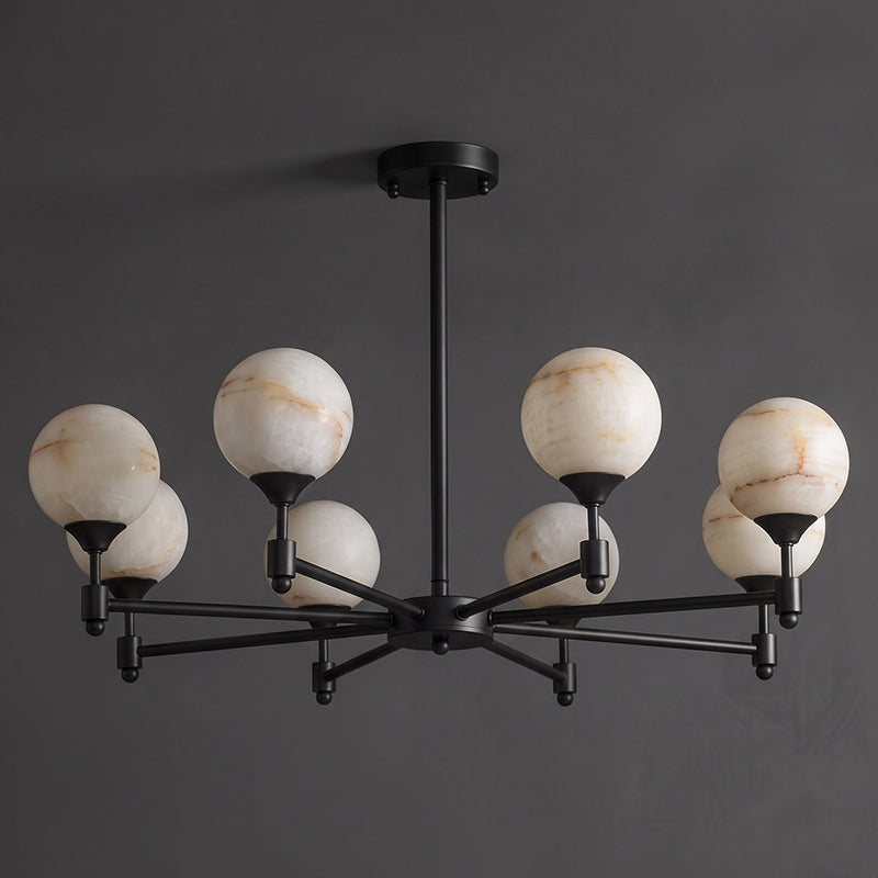 Alessio Alabaster Globe Chandelier