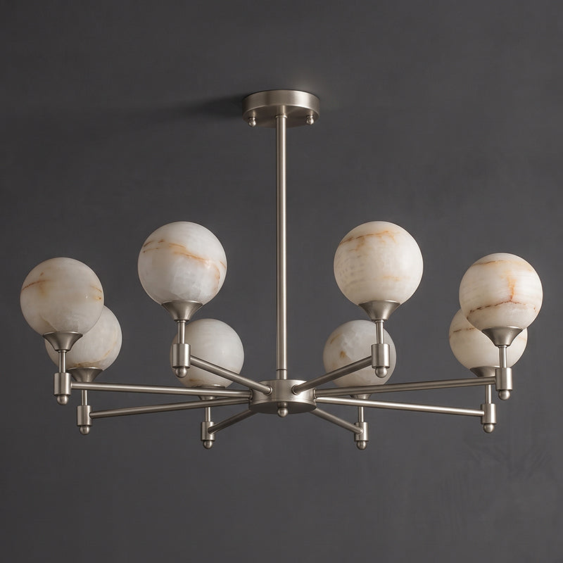Alessio Alabaster Globe Chandelier