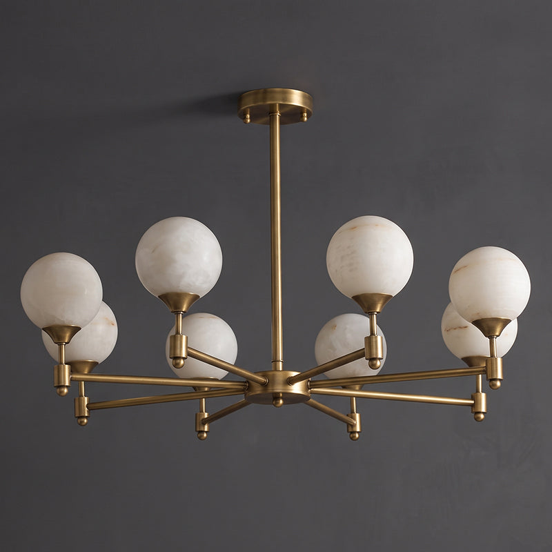 Alessio Alabaster Globe Chandelier