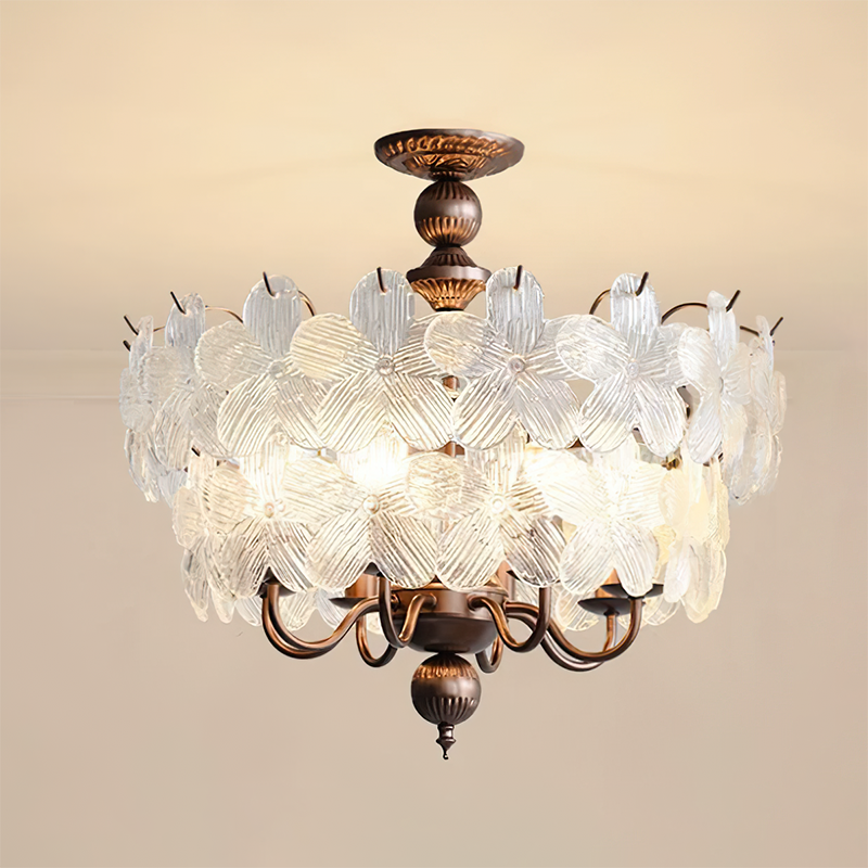 Ambrose Glass Semi-Flush Mount