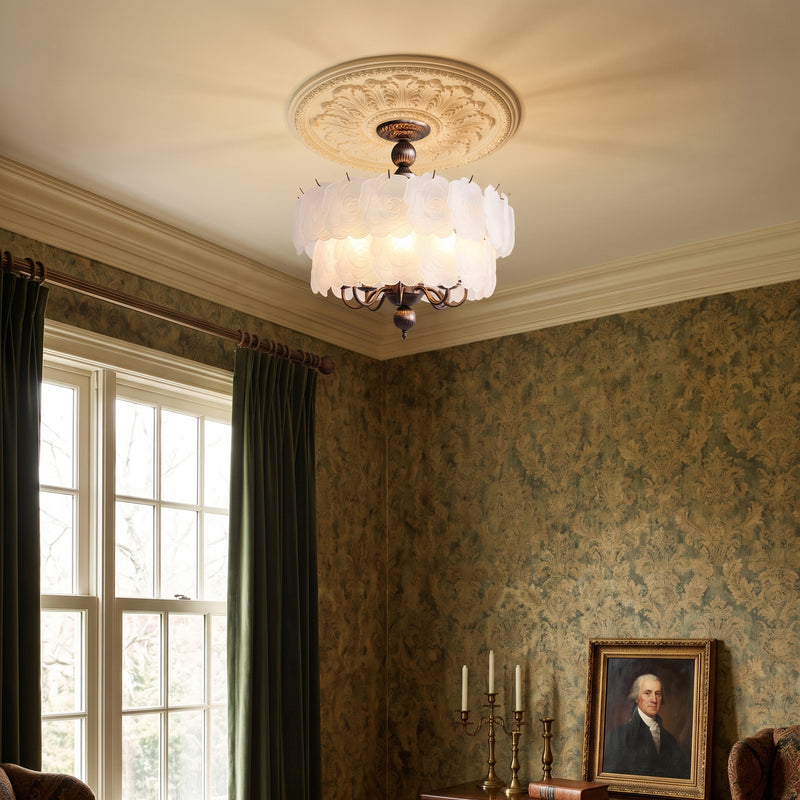 Ambrose Glass Semi-Flush Mount