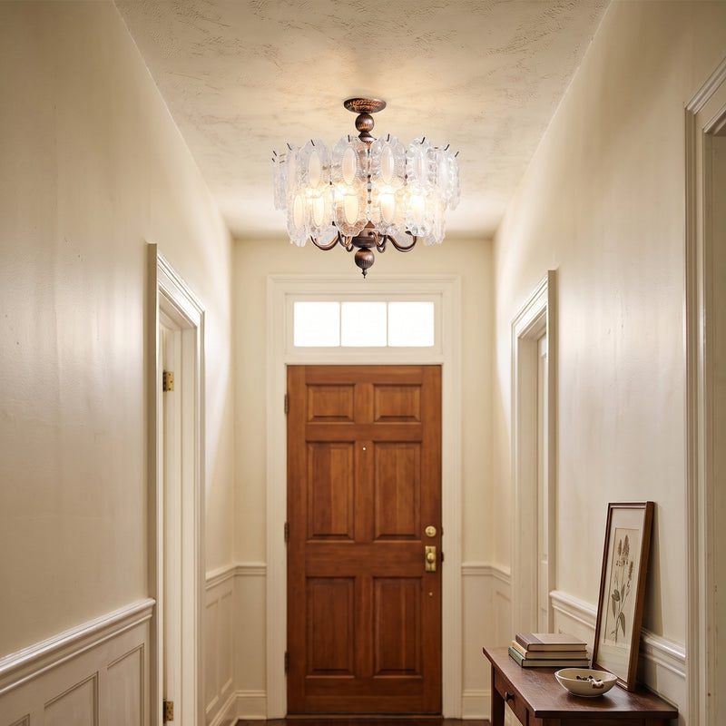 Ambrose Glass Semi-Flush Mount