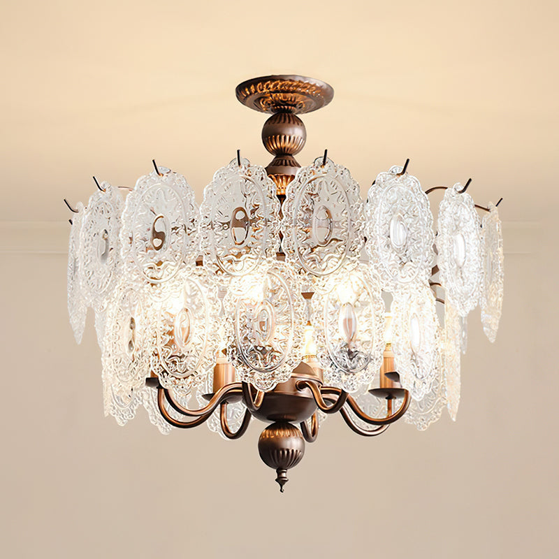 Ambrose Glass Semi-Flush Mount