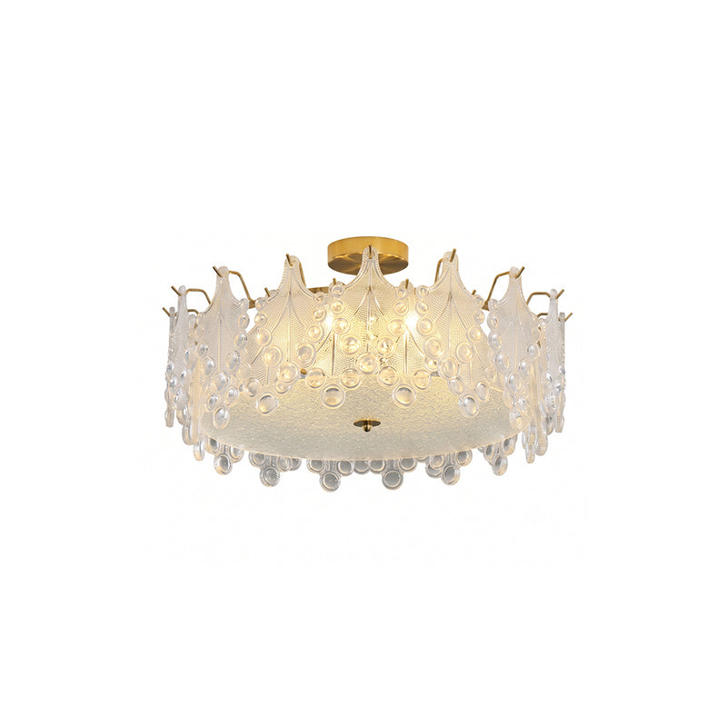 Anastasia Glass Semi-Flush Mount Ceiling Light