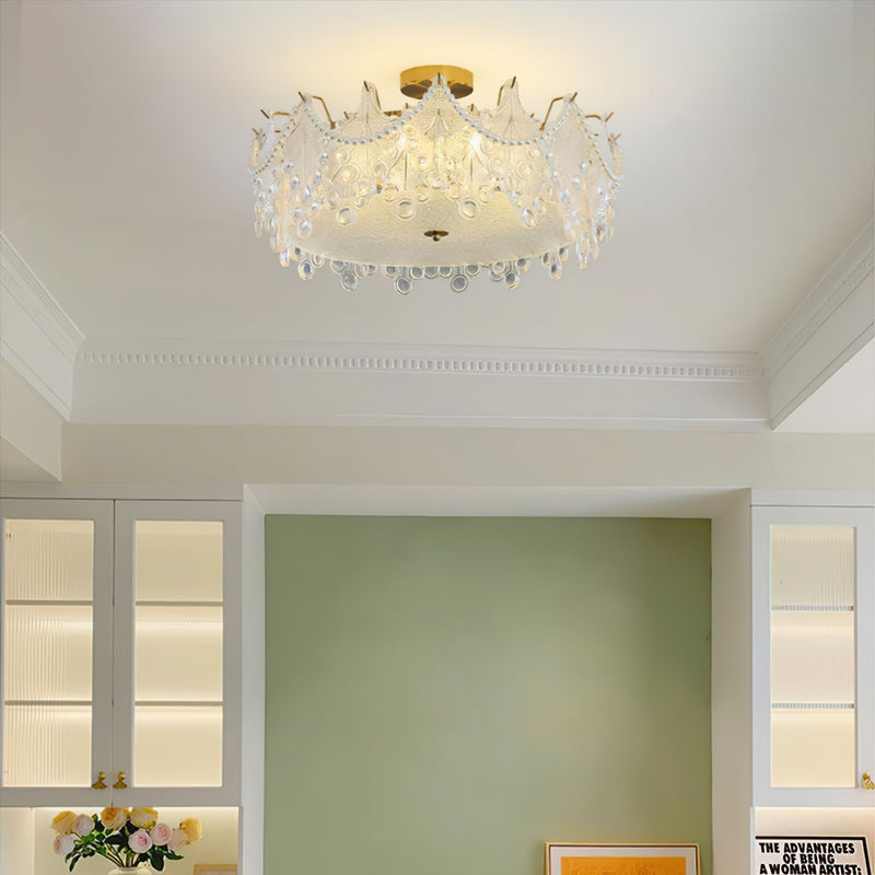 Anastasia Glass Semi-Flush Mount Ceiling Light