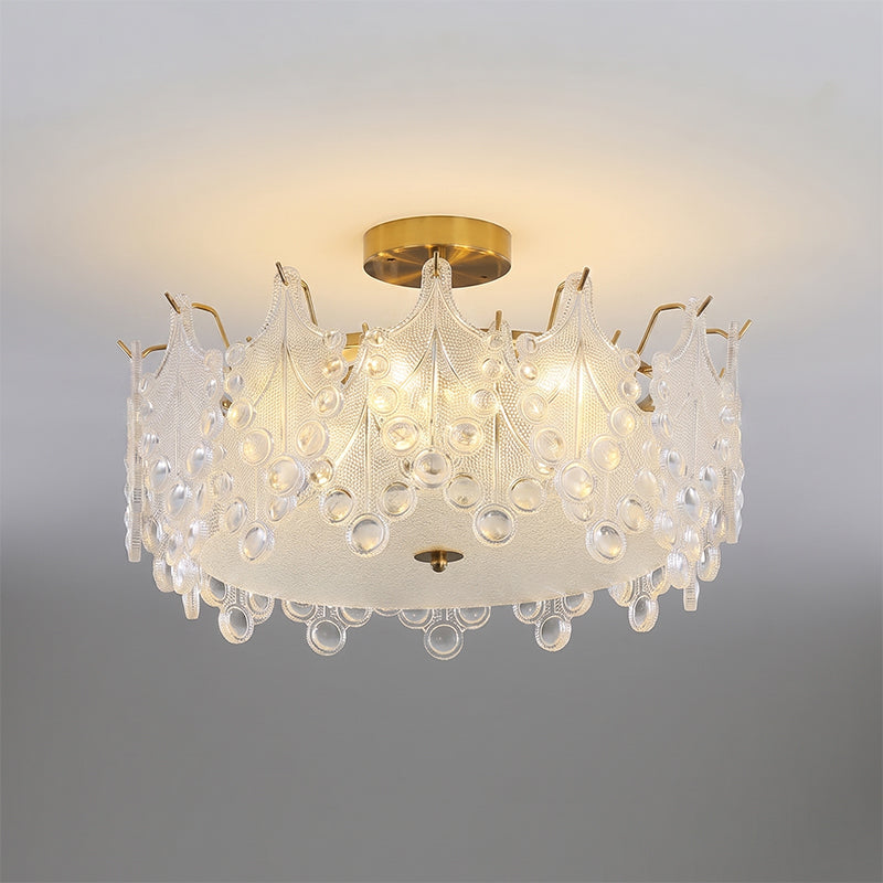 Anastasia Glass Semi-Flush Mount Ceiling Light