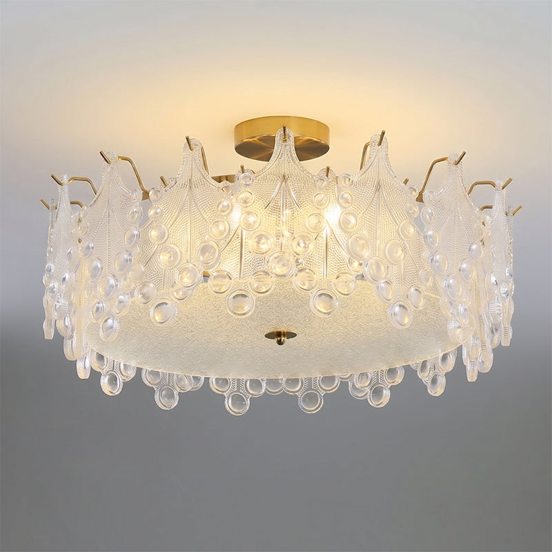 Anastasia Glass Semi-Flush Mount Ceiling Light