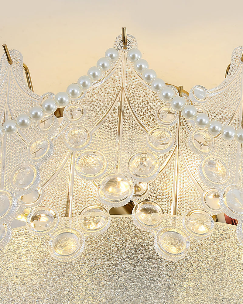 Anastasia Glass Semi-Flush Mount Ceiling Light