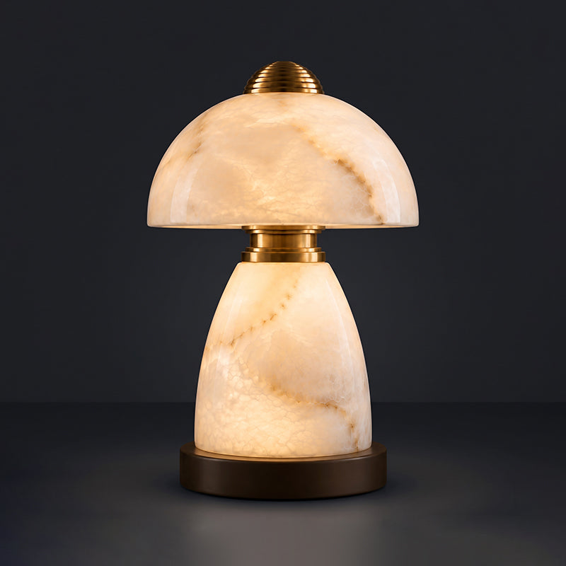 Ansel Mushroom Alabaster Table Lamp