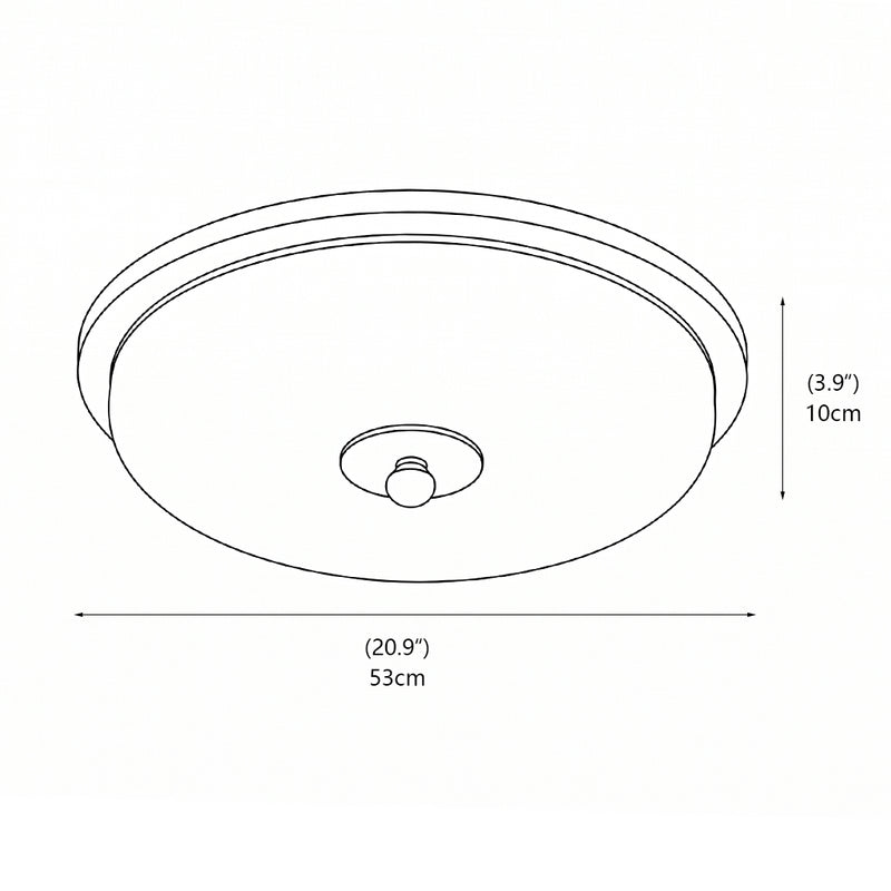Arlington Alabaster Semi-Flush Mount Ceiling Light