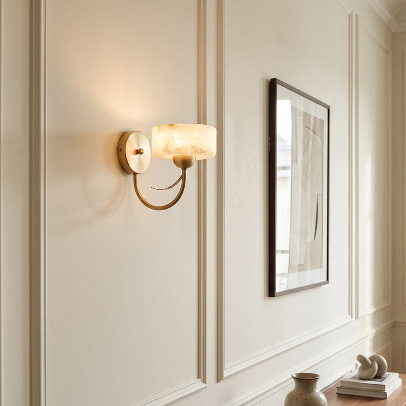 Calder Alabaster-Wandleuchte
