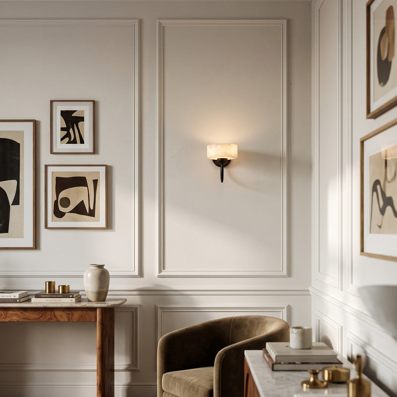 Calder Alabaster-Wandleuchte