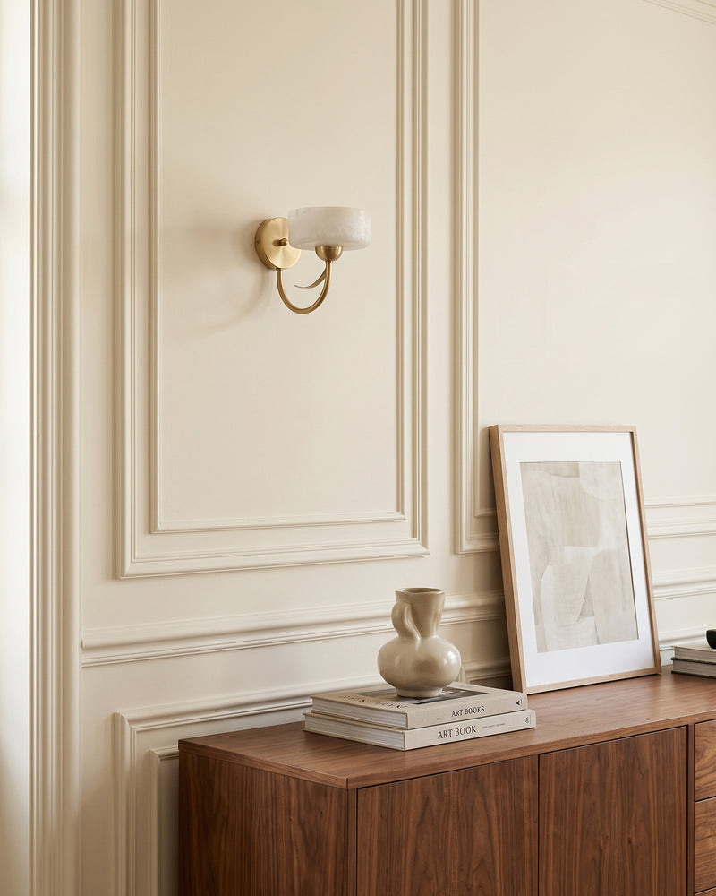 Calder Alabaster-Wandleuchte