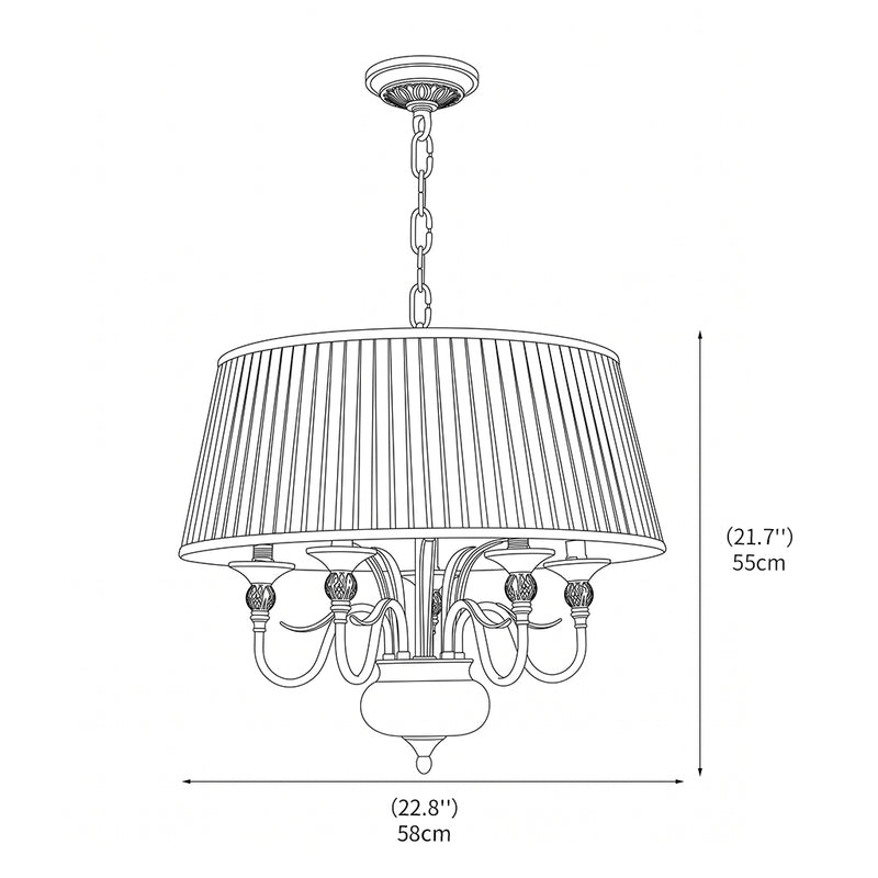 Asmora Brass Pendant Lamp