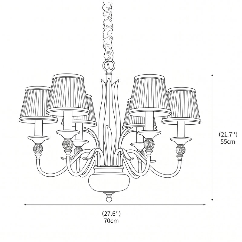Asmora Brass Chandelier