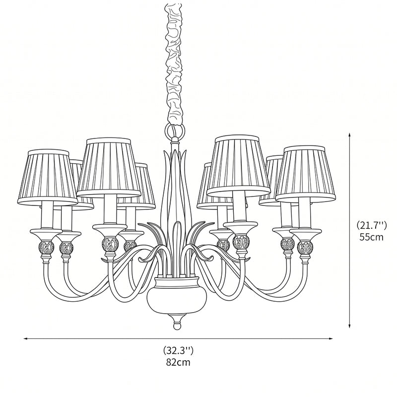 Asmora Brass Chandelier