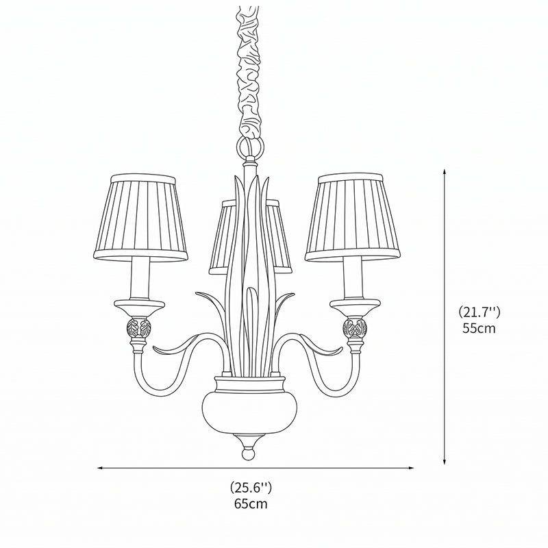 Asmora Brass Chandelier