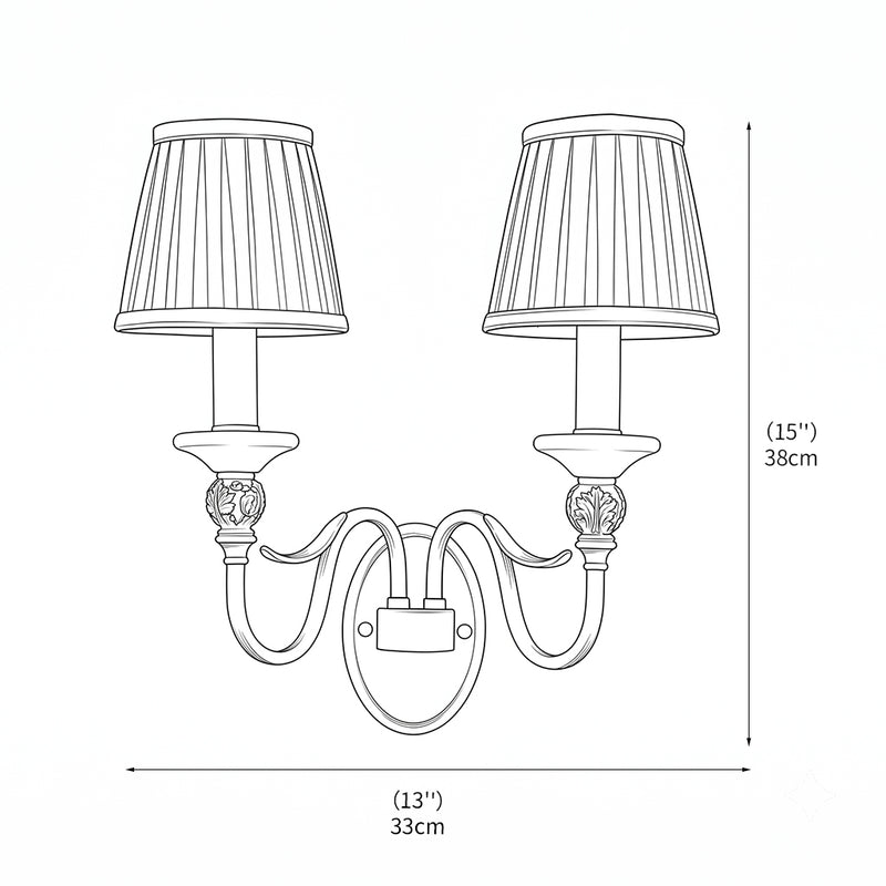 Asmora Brass Wall Lamp