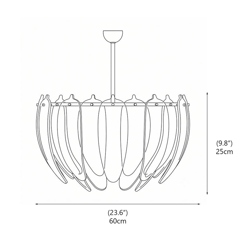 Astera Glass Chandelier