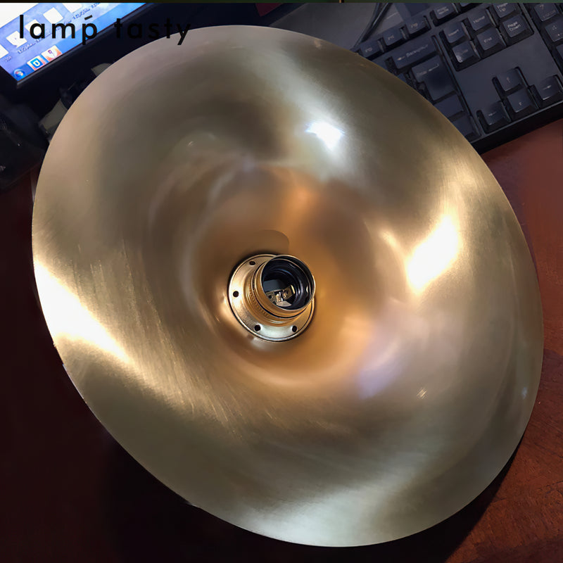 Astrid Flared Brass Pendant Lamp
