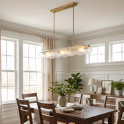 Auden Glass Linear Chandelier – detail 3