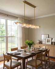 Auden Glass Linear Chandelier – detail 9