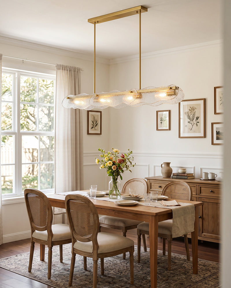Auden Glass Linear Chandelier – detail 12