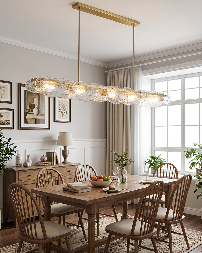 Auden Glass Linear Chandelier – detail 13
