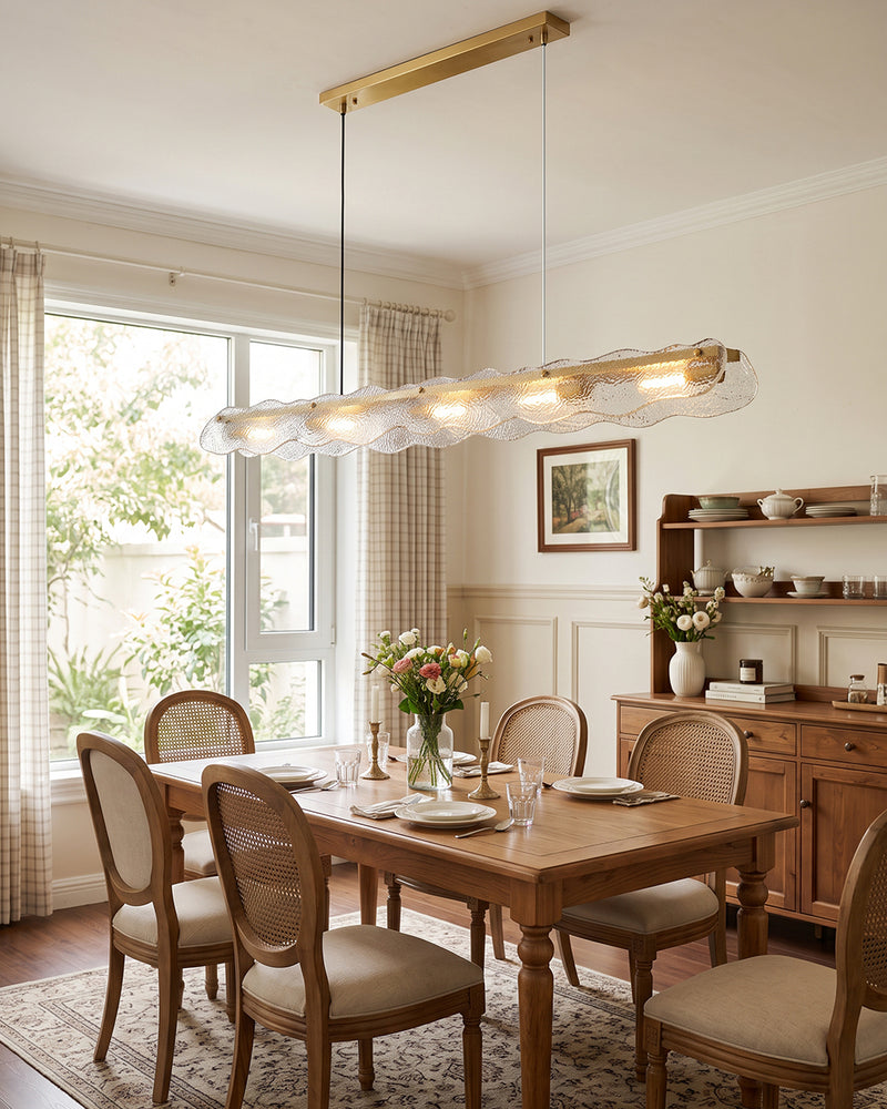 Auden Glass Linear Chandelier – detail 14
